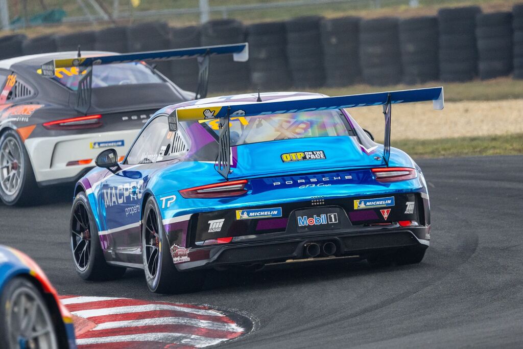 Tom McLennan #81 racing at Symmons Plains Raceway 2023