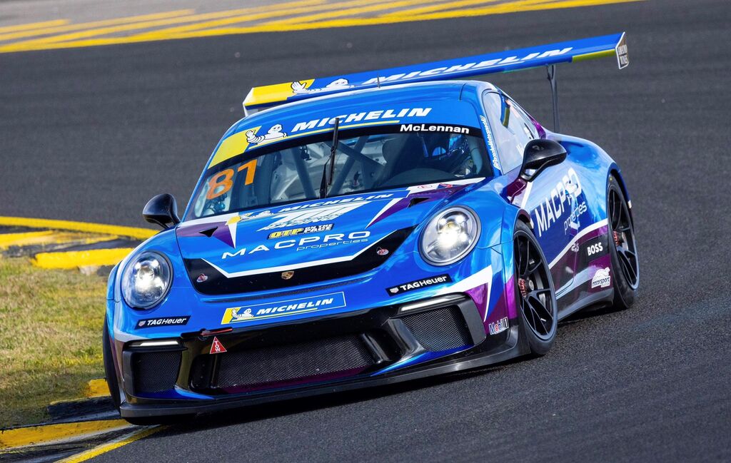 Tom McLennan #81 racing at Sydney Motorsport Park 2023