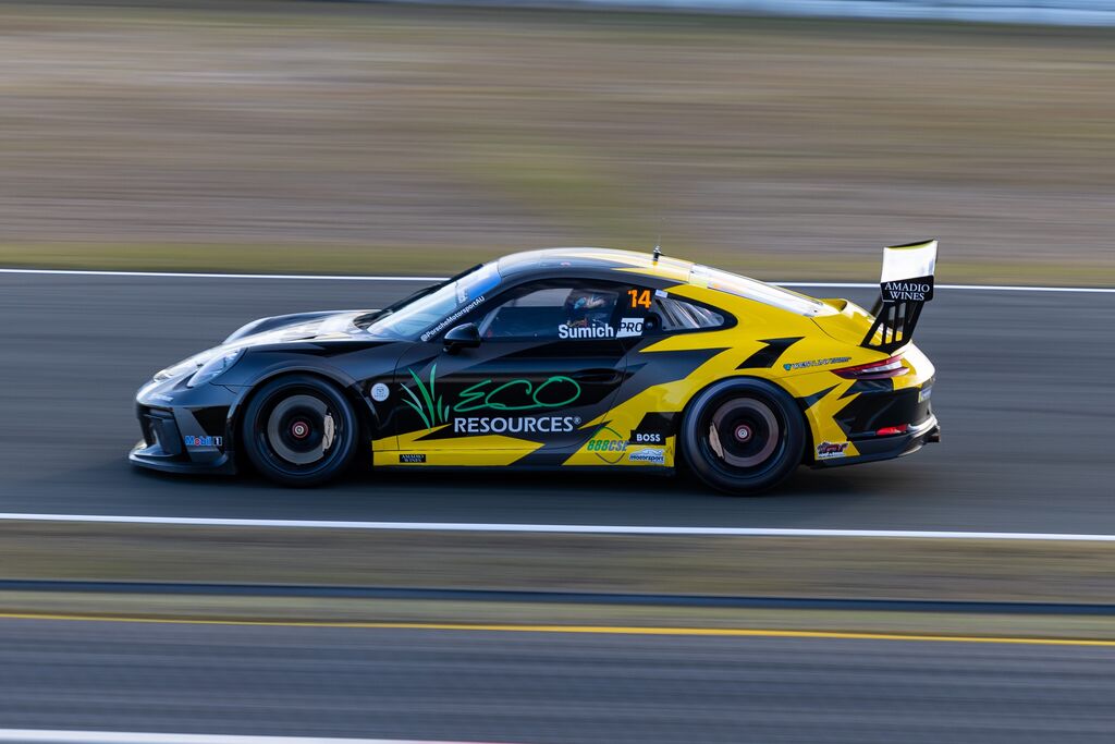 Caleb Sumich with McElrea Racing in the Michelin Sprint Challenge Round 4 at Queensland Raceway 2023