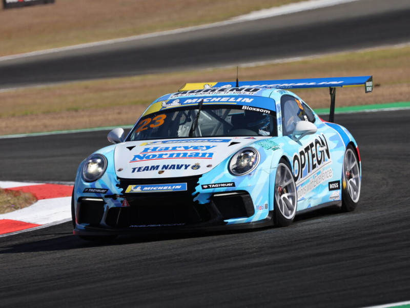 Lockie Bloxsom #23 racing at Queensland Raceway 2023