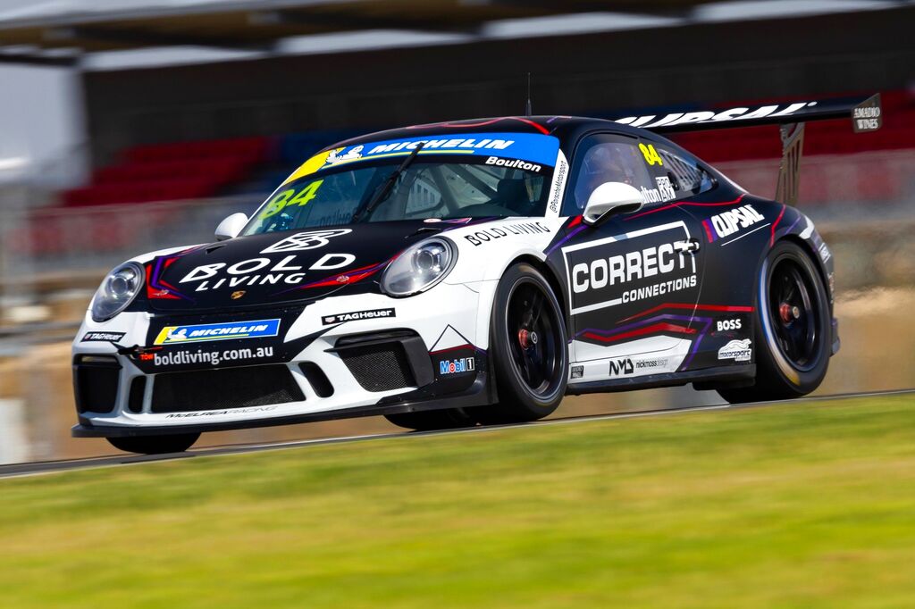 Brett Boulton with McElrea Racing in the Michelin Sprint Challenge Round 5 at The Bend in South Australia 2023