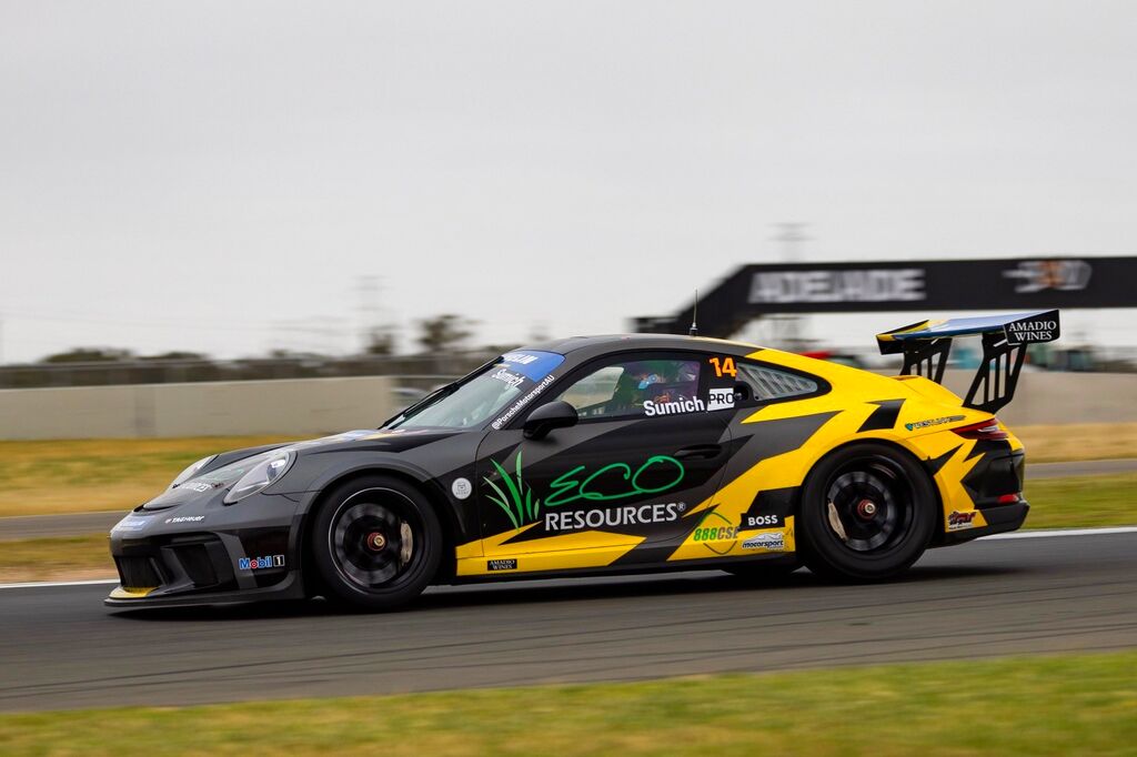Caleb Sumich with McElrea Racing in the Michelin Sprint Challenge Round 5 at The Bend in South Australia 2023