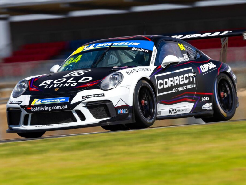 Brett Boulton #84 racing at The Bend Motorsport Park 2023