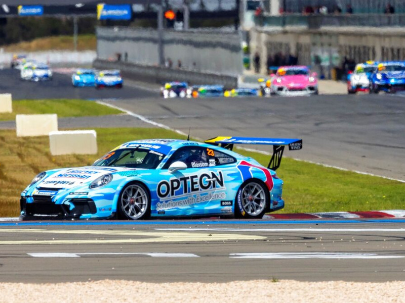 Lockie Bloxsom #23 racing at The Bend Motorsport Park 2023