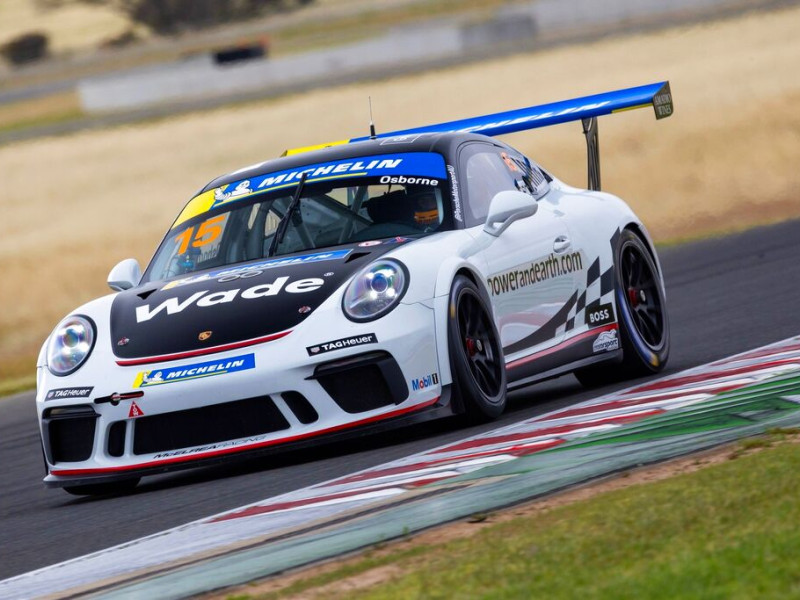 Clay Osborne #15 racing at The Bend Motorsport Park 2023