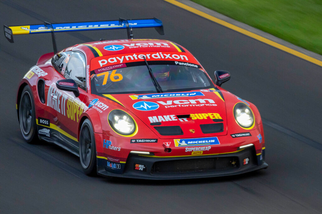 Christian Pancione with McElrea Racing in the Porsche Carrera Cup Australia at the Australian Grand Prix 2023