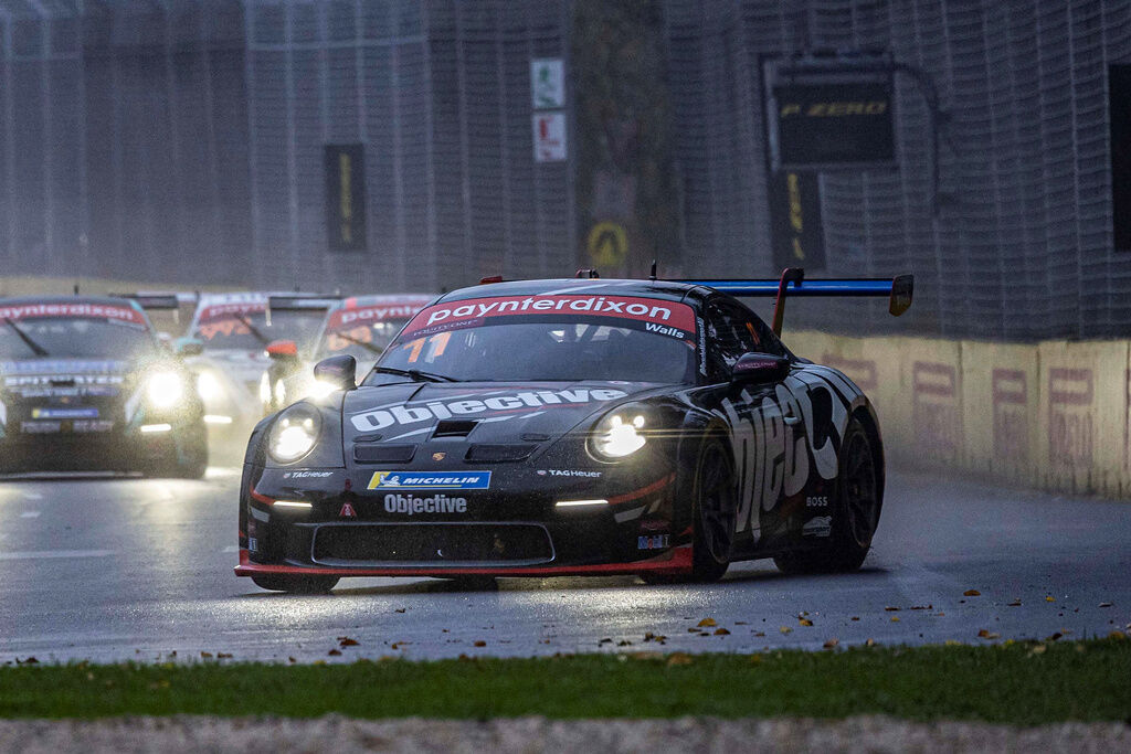 Jackson Walls with McElrea Racing in the Porsche Carrera Cup Australia at the Australian Grand Prix 2023