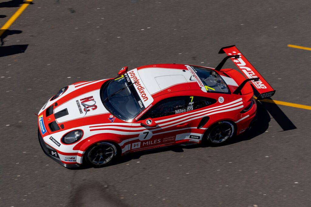 Tim Miles with McElrea Racing in the Porsche Carrera Cup Australia at Hidden Valley Darwin 2023