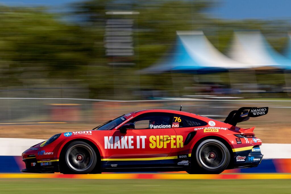 Christian Pancione with McElrea Racing in the Porsche Carrera Cup Australia at Hidden Valley Darwin 2023