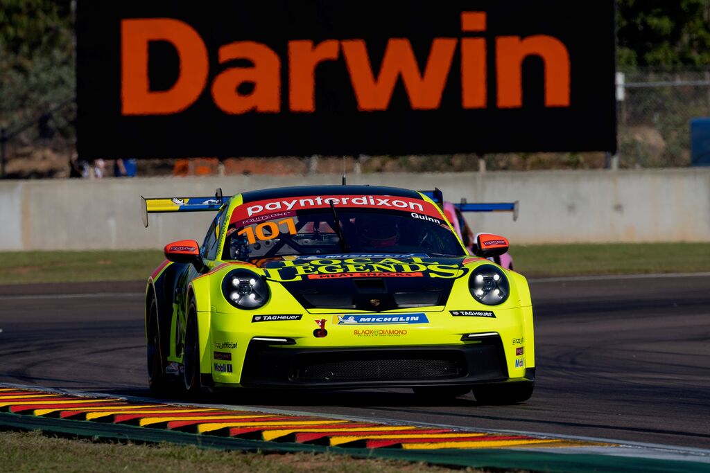 Ryder Quinn with McElrea Racing in the Porsche Carrera Cup Australia at Hidden Valley Darwin 2023