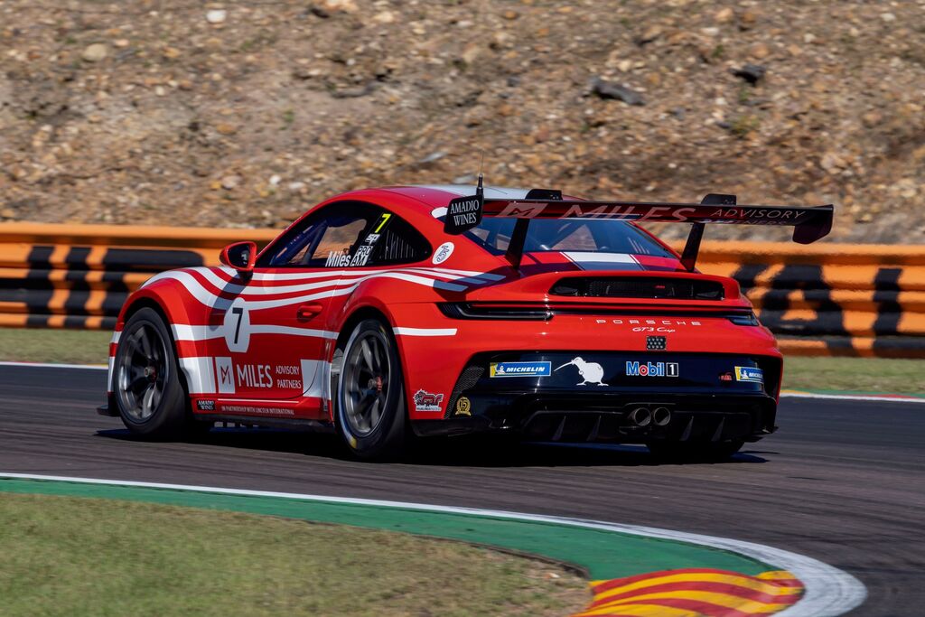 Tim Miles with McElrea Racing in the Porsche Carrera Cup Australia at Hidden Valley Darwin 2023