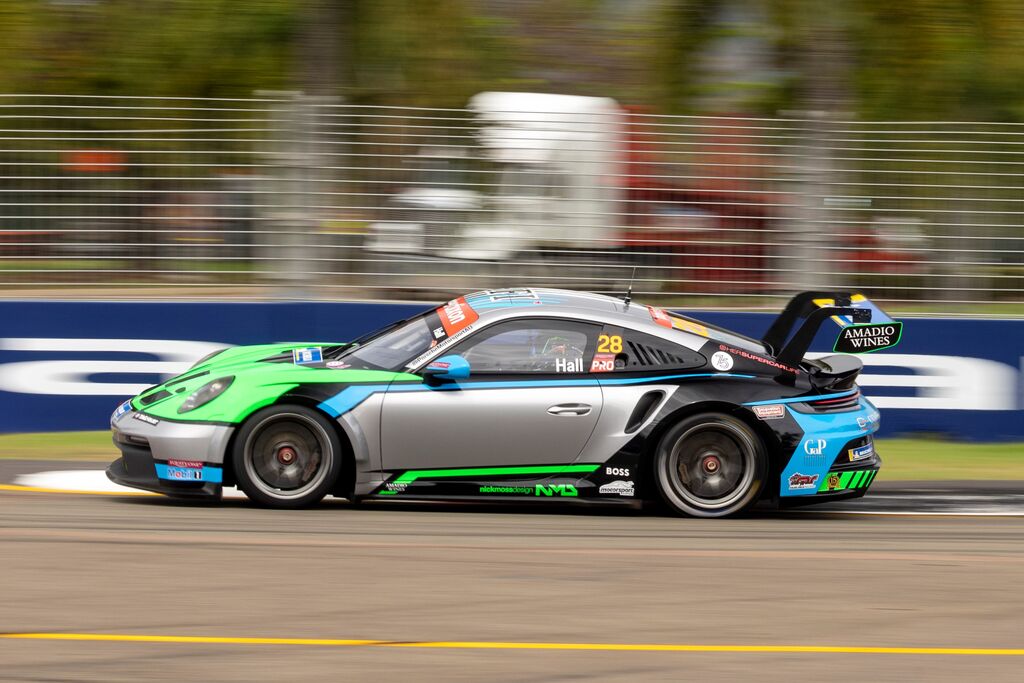 Bayley Hall with McElrea Racing in the Porsche Carrera Cup Australia at the Townsville 500 2023