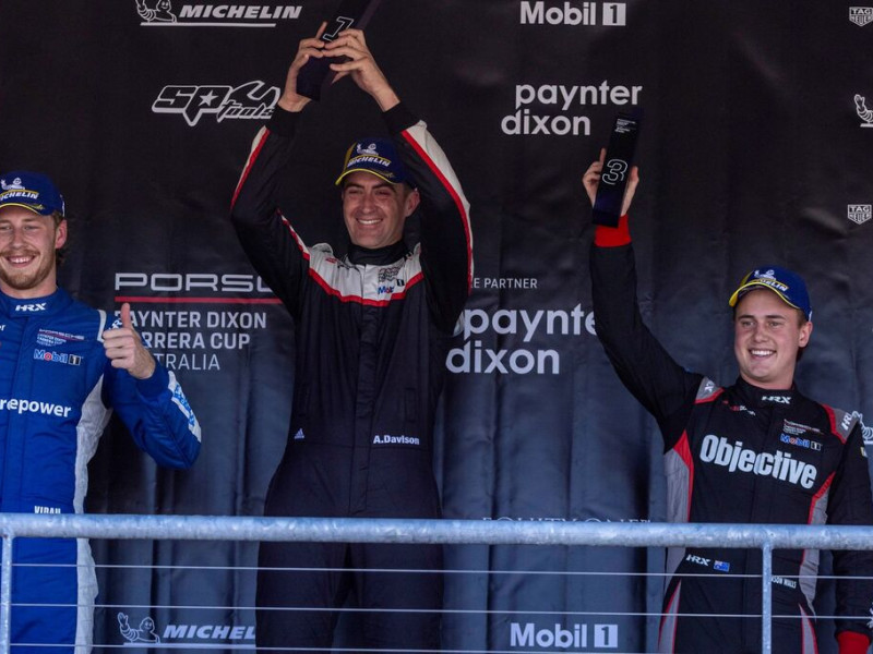 McElrea Racing drivers on the podium at Townsville Street Circuit 2023