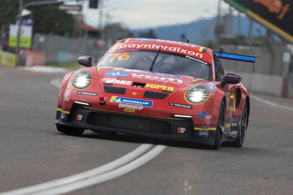 Christian Pancione #76 racing at Townsville Street Circuit 2023