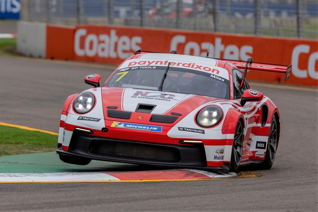 Tim Miles with McElrea Racing in the Porsche Carrera Cup Australia at the Townsville 500 2023