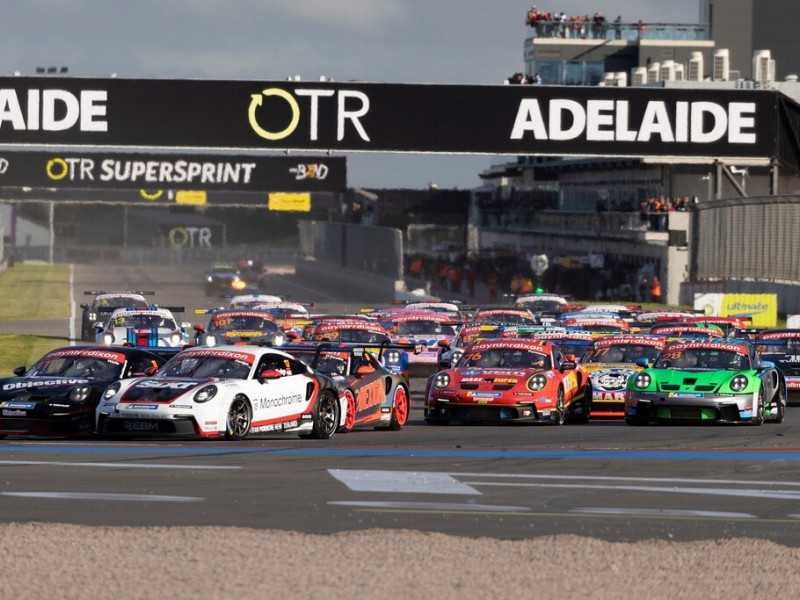 McElrea Racing drivers at The Bend Motorsport Park 2023
