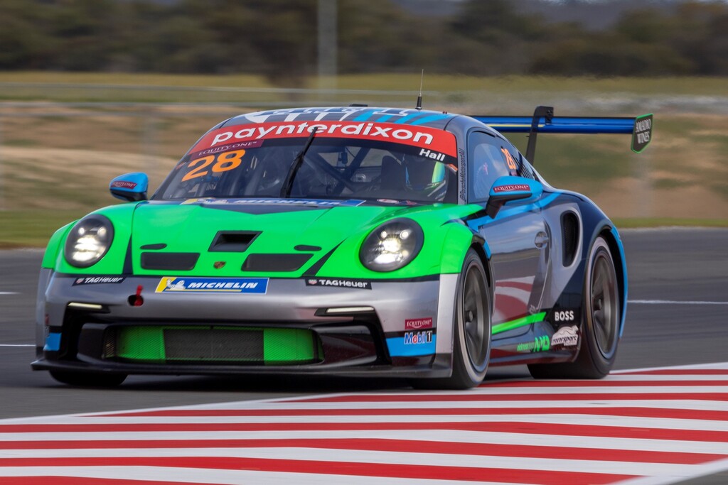 Bayley Hall with McElrea Racing in the Porsche Carrera Cup Australia at The Bend OTR SuperSprint 2023