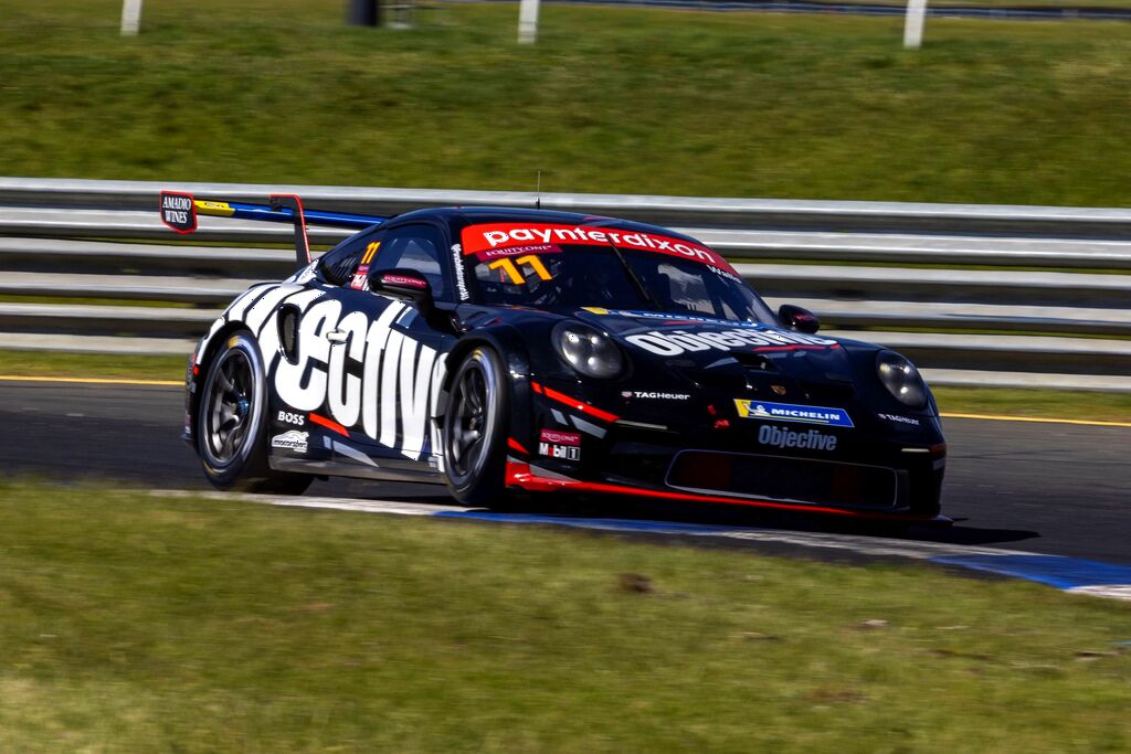 Jackson Walls with McElrea Racing in the Porsche Carrera Cup Australia at The Sandown 500 2023