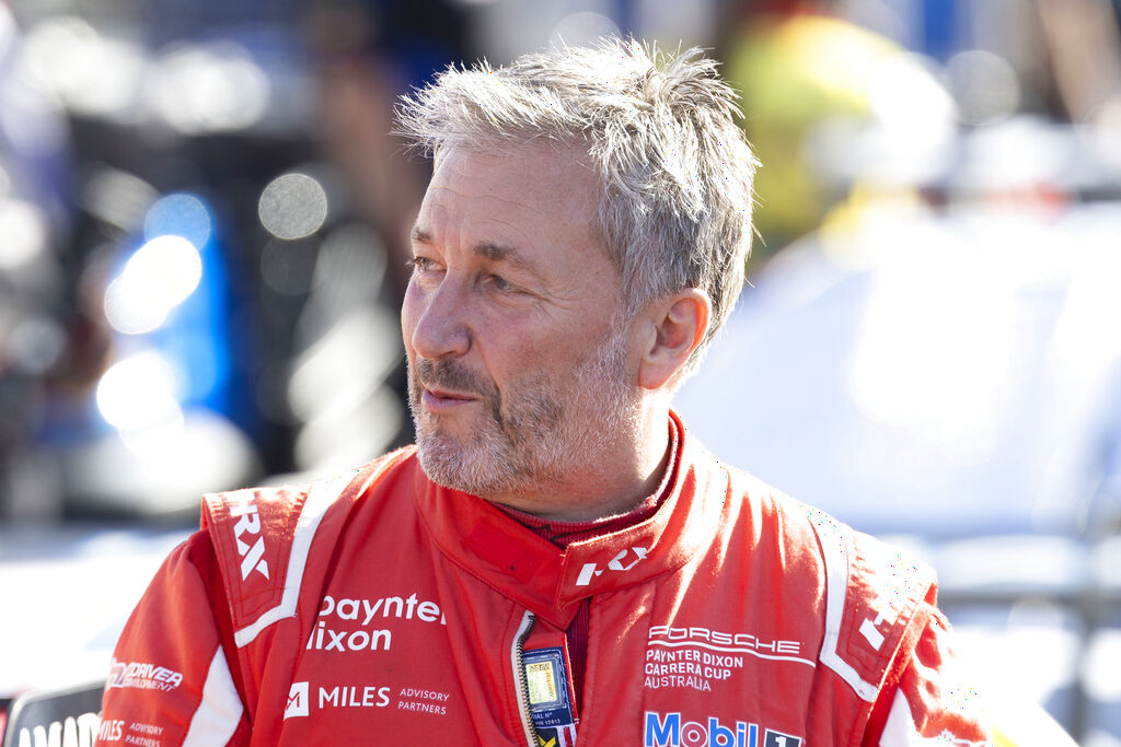 Tim Miles with McElrea Racing in the Porsche Carrera Cup Australia at The Sandown 500 2023