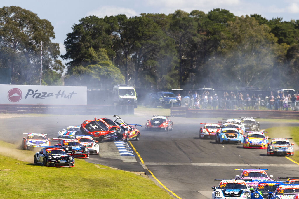 McElrea Racing in the Porsche Carrera Cup Australia at The Sandown 500 2023