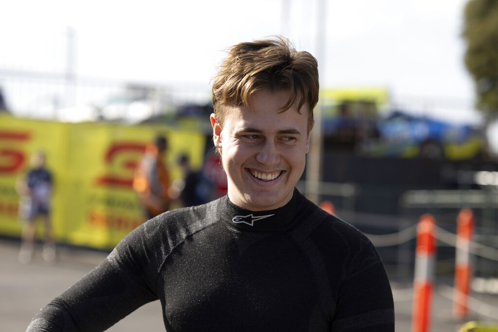 Jackson Walls with McElrea Racing in the Porsche Carrera Cup Australia at The Sandown 500 2023