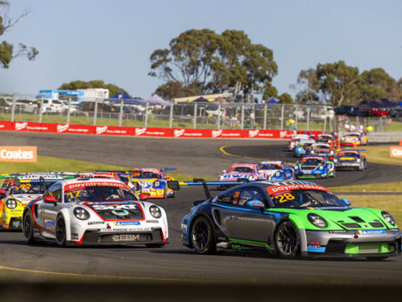 McElrea Racing in the Porsche Carrera Cup Australia at The Sandown 500 2023