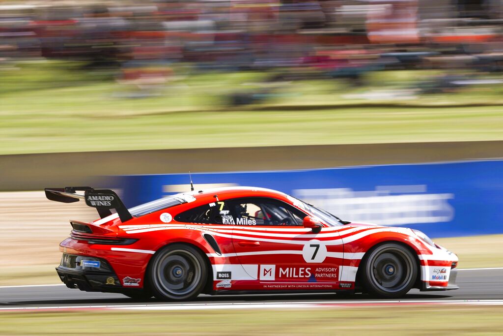 Tim Miles with McElrea Racing in the Porsche Carrera Cup Australia round 6 at Bathurst 2023