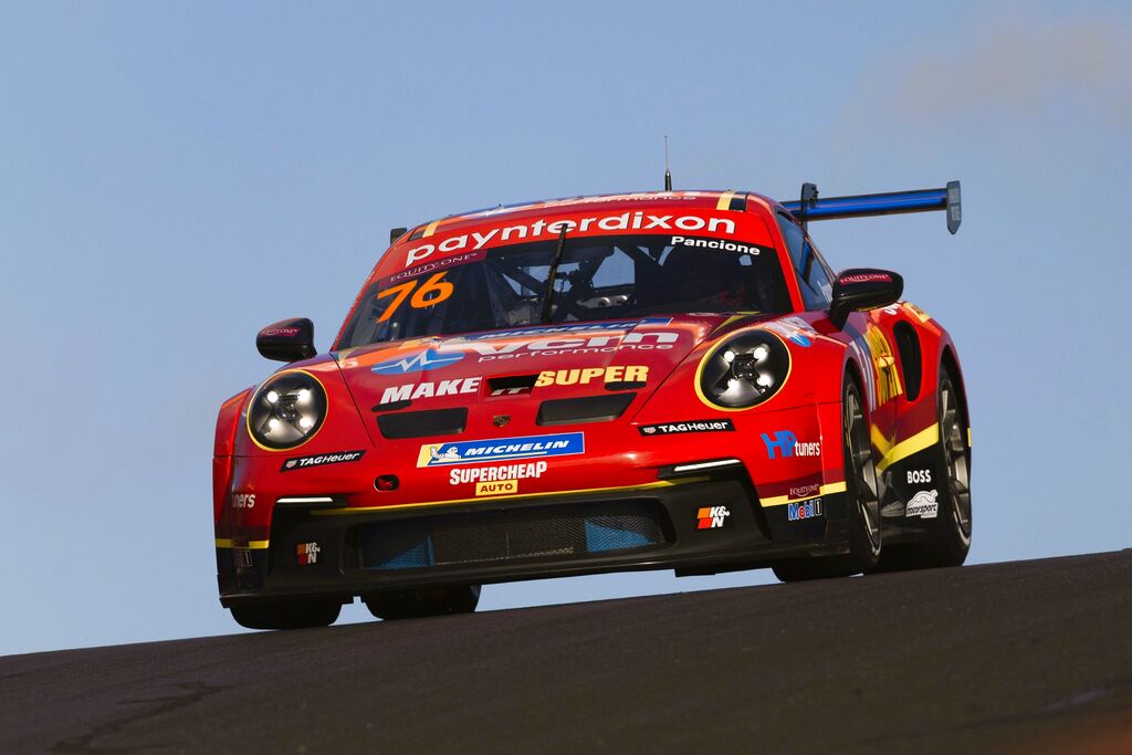 Christian Pancione #76 racing at Mount Panorama Circuit Bathurst 2023