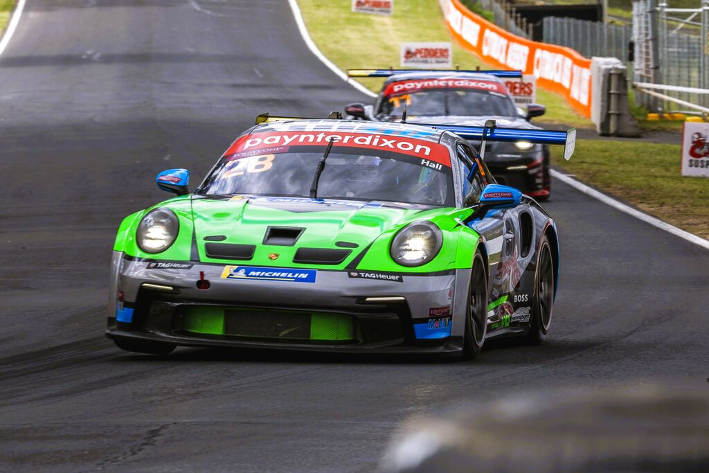 Bayley Hall with McElrea Racing in the Porsche Carrera Cup Australia round 6 at Bathurst 2023