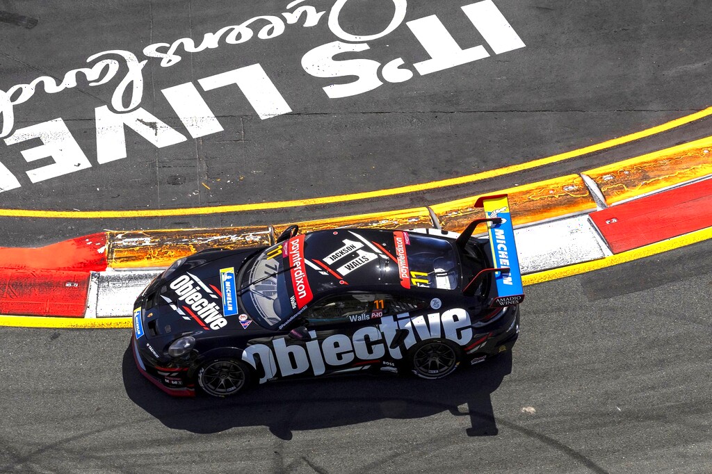 Jackson Walls with McElrea Racing in the Porsche Carrera Cup Australia round 7 at Surfers Paradise 2023