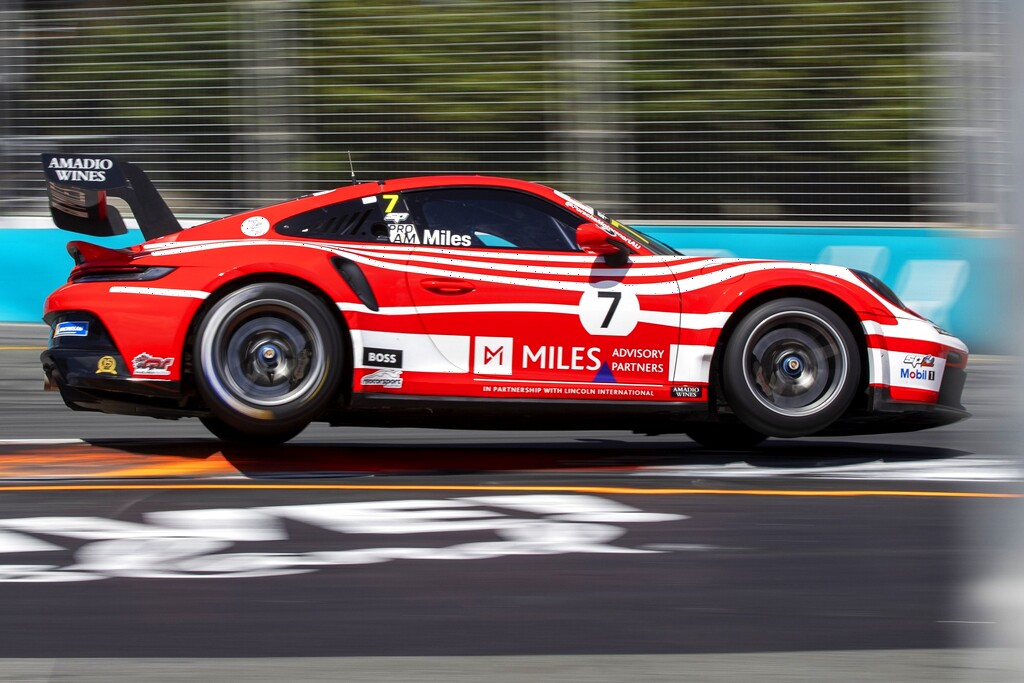 Tim Miles with McElrea Racing in the Porsche Carrera Cup Australia round 7 at Surfers Paradise 2023