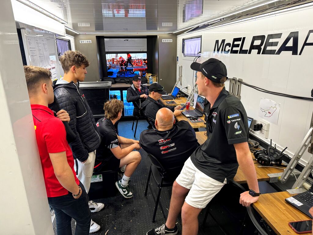 McElrea Racing crew at Adelaide Street Circuit 2023