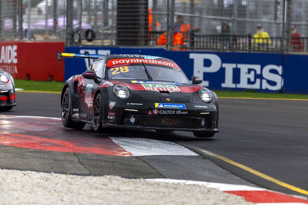 Bayley Hall with McElrea Racing in the Porsche Carrera Cup Australia round 8 at the Clipsal 500 2023