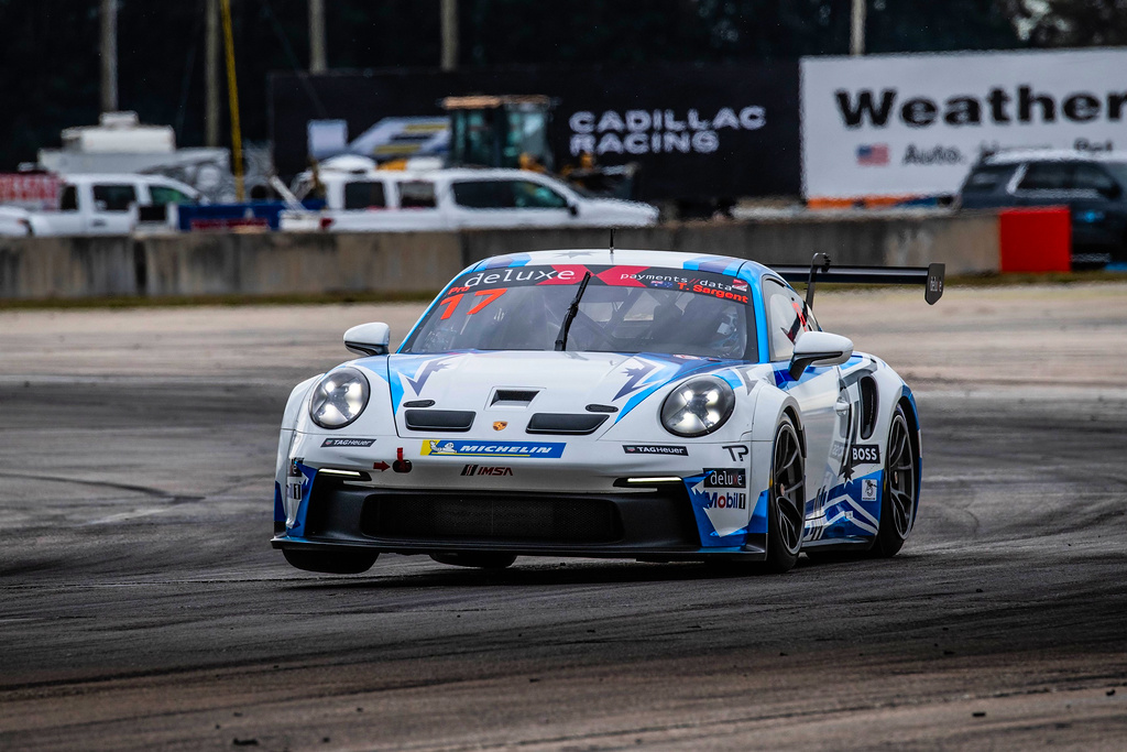 Tom Sargent with McElrea Racing in the Porsche Carrera Cup North America at Sebring International Raceway 2023
