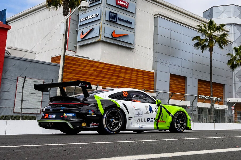 Thomas Nepveu with McElrea Racing in the Porsche Carrera Cup North America at Long Beach Grand Prix 2023