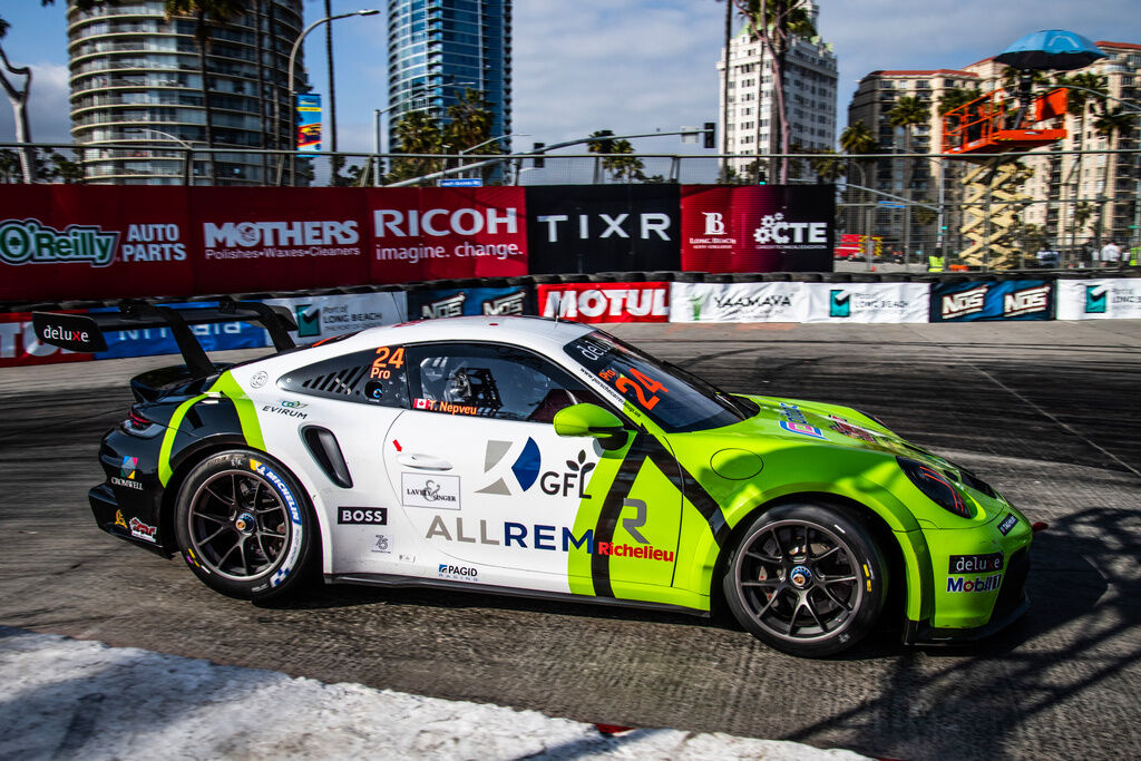 Thomas Nepveu #24 racing at Long Beach, California 2023