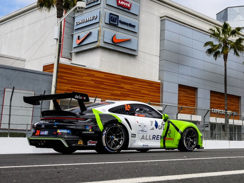 Thomas Nepveu #24 racing at Long Beach, California 2023