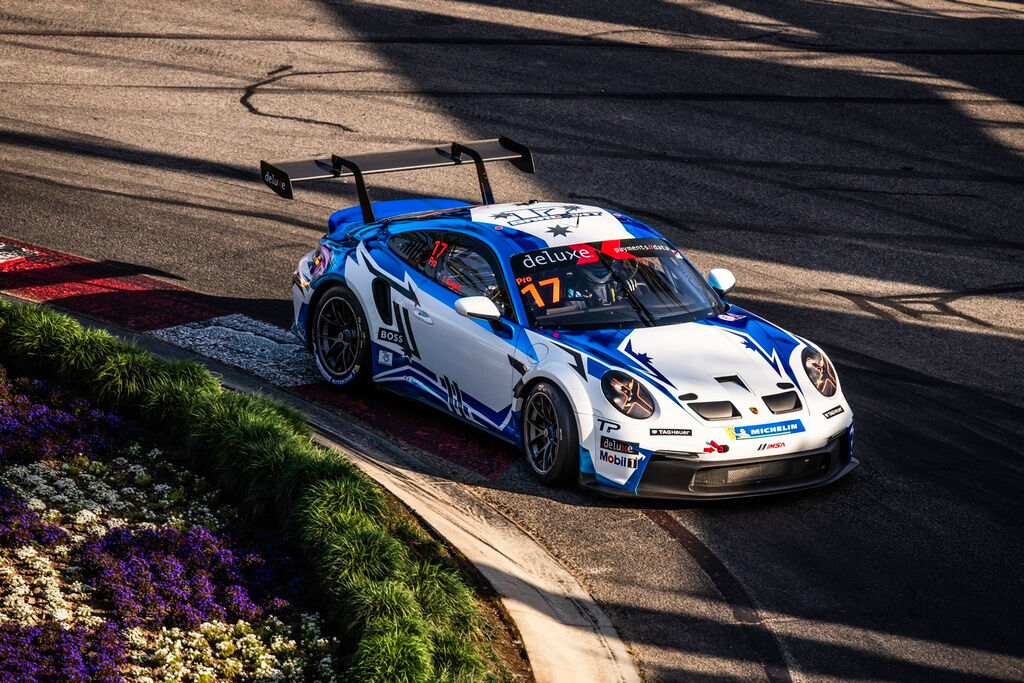 Tom Sargent #17 racing at Long Beach, California 2023