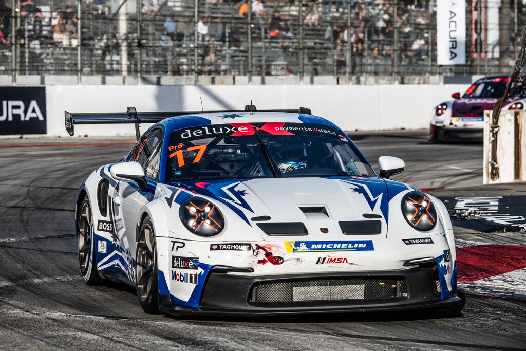 Tom Sargent #17 racing at Long Beach, California 2023