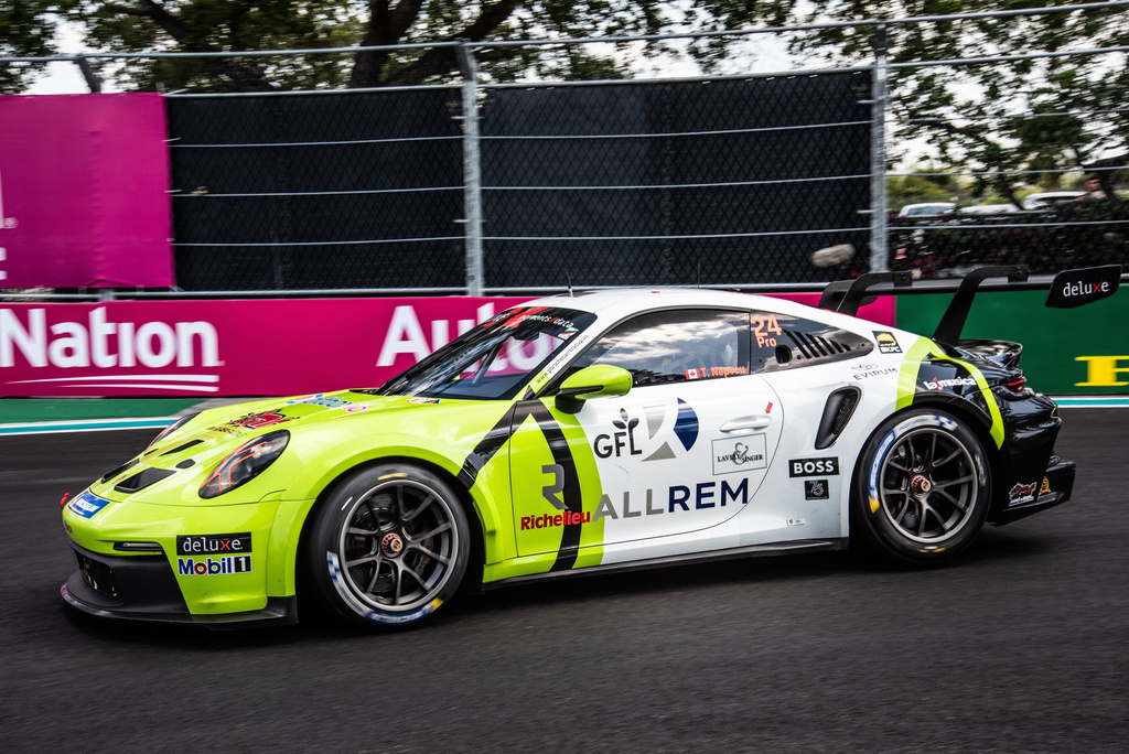 Thomas Nepveu with McElrea Racing in the Porsche Carrera Cup North America at Miami Grand Prix 2023