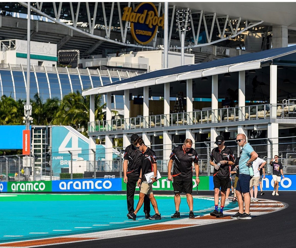 McElrea Racing drivers at Miami Grand Prix, Florida 2023