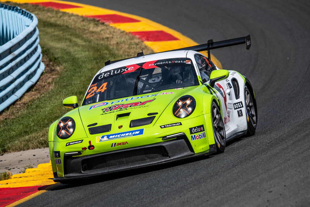 Thomas Nepveu #24 racing at Watkins Glen, New York 2023