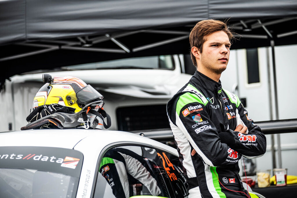 Thomas Nepveu #24 racing at Watkins Glen, New York 2023