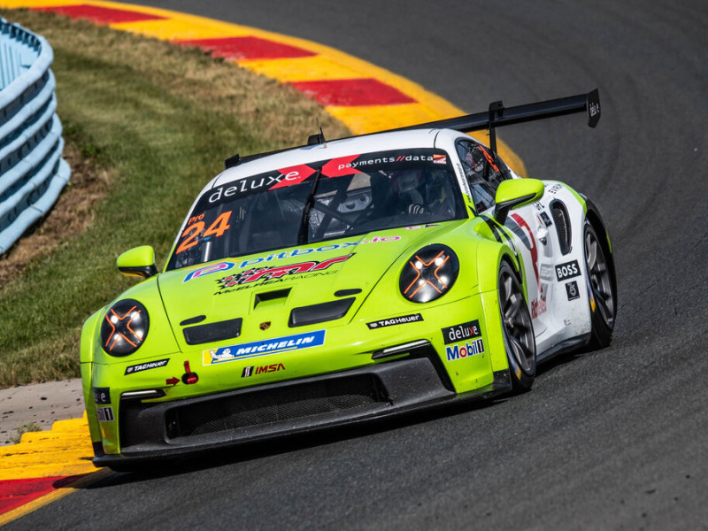Thomas Nepveu #24 racing at Watkins Glen, New York 2023