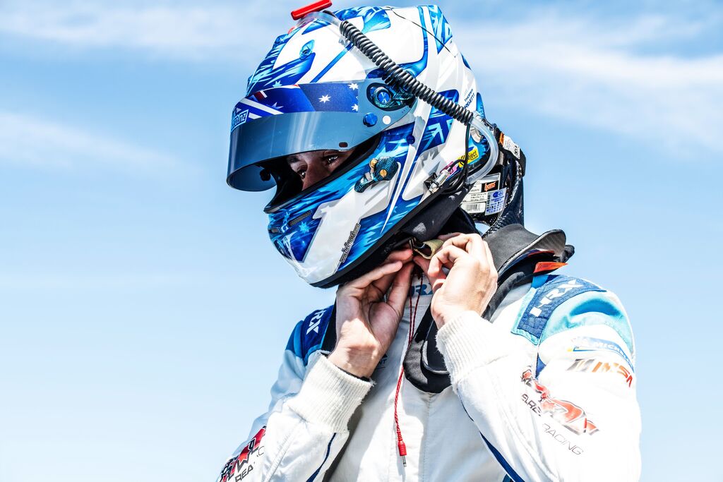 Tom Sargent #17 racing at Road America, Wisconsin 2023