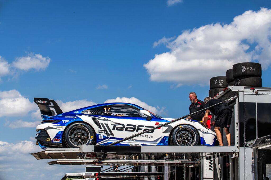 Tom Sargent with McElrea Racing in the Porsche Carrera Cup North America Round 6 at Indianapolis Motor Speedway 2023