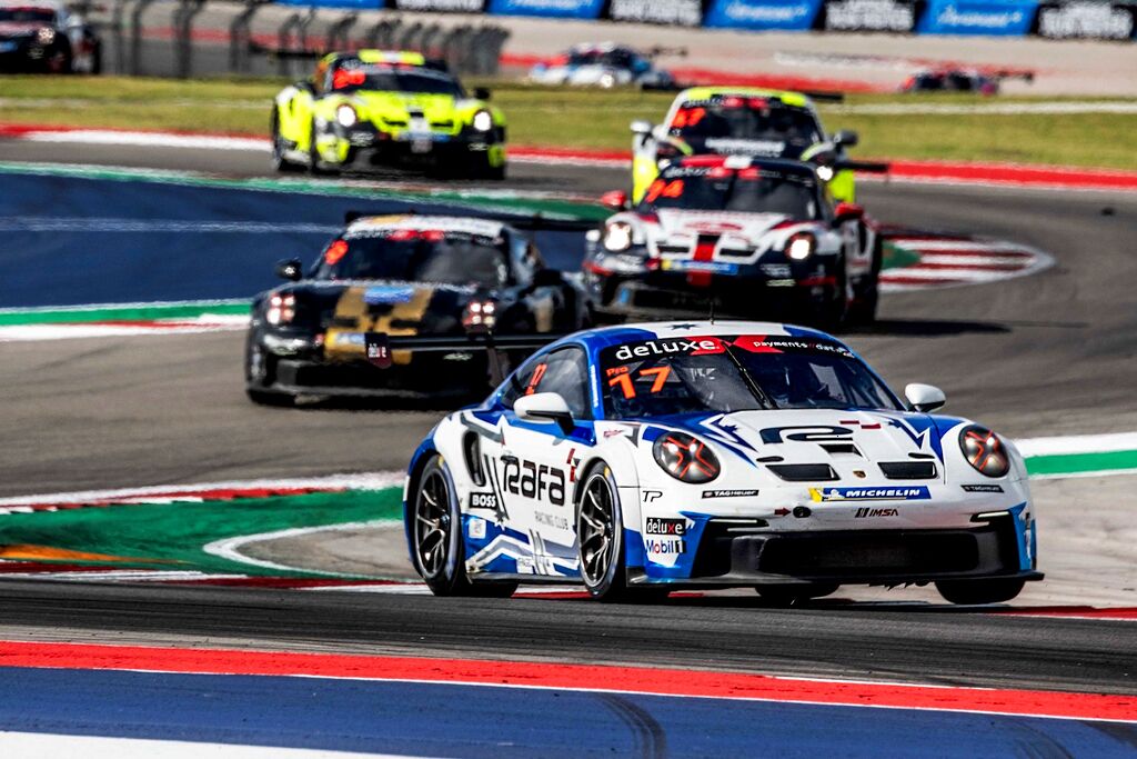 Tom Sargent with McElrea Racing in the Porsche Carrera Cup North America Round 7 at Circuit of the Americas Formula 1 2023