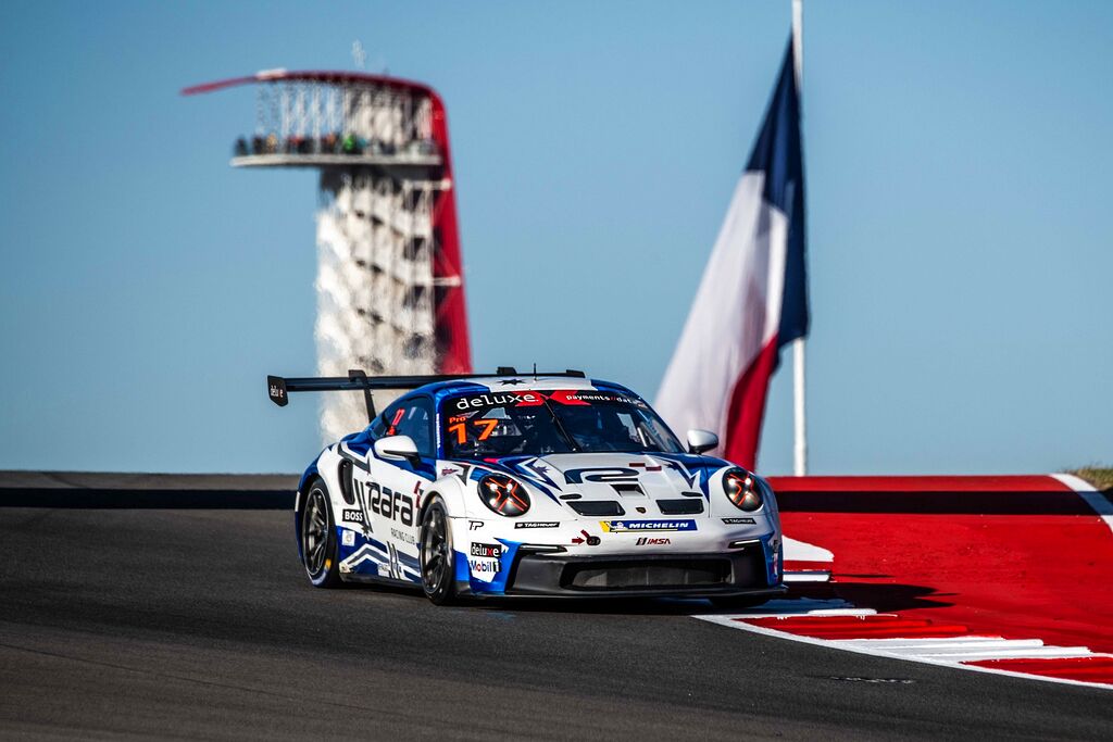 Tom Sargent with McElrea Racing in the Porsche Carrera Cup North America Round 7 at Circuit of the Americas Formula 1 2023