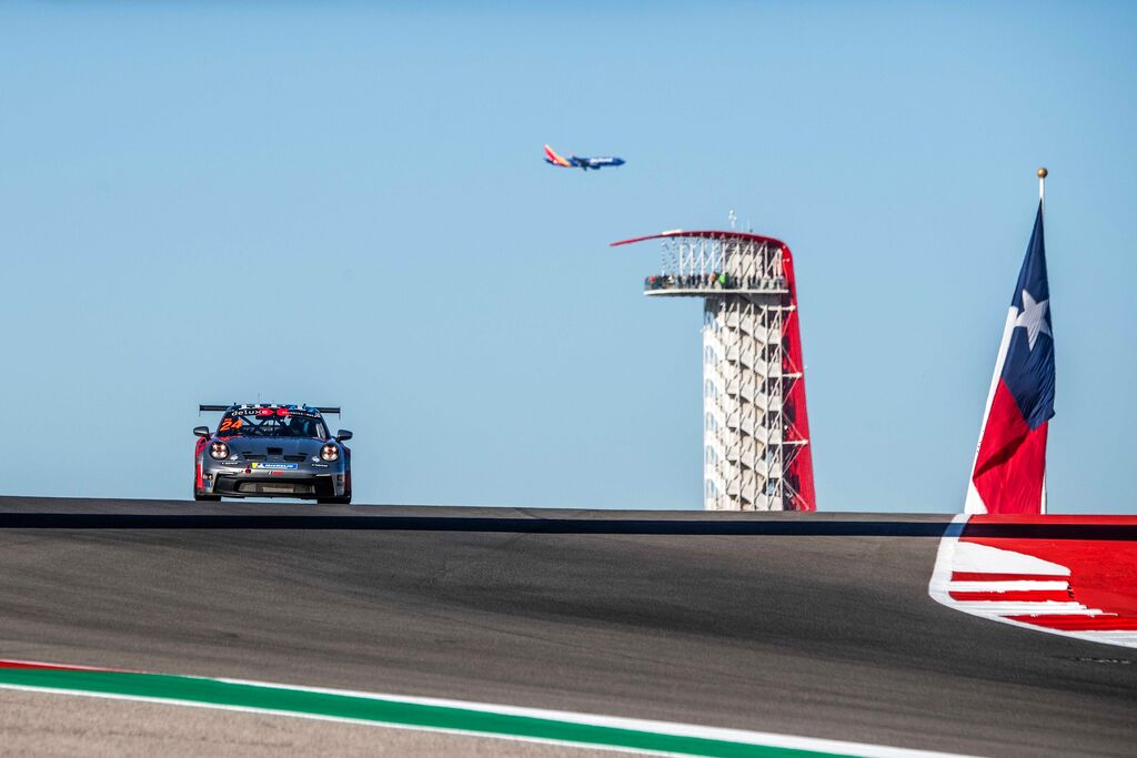 Bayley Hall with McElrea Racing in the Porsche Carrera Cup North America Round 7 at Circuit of the Americas Formula 1 2023