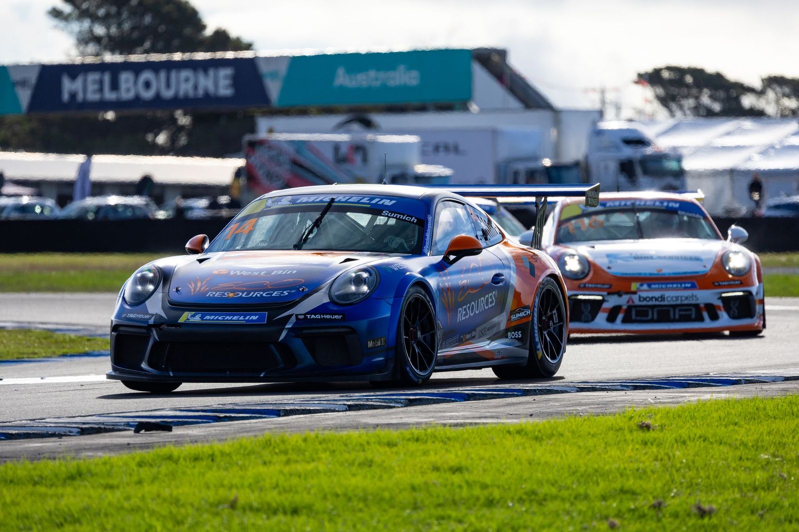 Caleb Sumich #14 racing at Phillip Island Circuit 2024